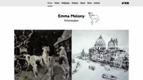 What Emmamolony.com website looked like in 2019 (4 years ago)
