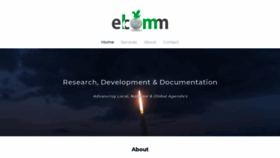 What Elcomm.us website looked like in 2019 (4 years ago)