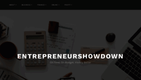 What Entrepreneurshowdown.com website looked like in 2019 (4 years ago)