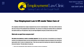 What Employmentlawclinic.com website looked like in 2019 (4 years ago)