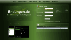 What Endungen.de website looked like in 2019 (4 years ago)