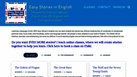 What Easystoriesinenglish.com website looked like in 2019 (4 years ago)