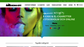 What Eciggcity.se website looked like in 2019 (4 years ago)