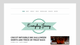 What Everydayjenny.com website looked like in 2019 (4 years ago)