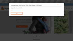 What Ergobaby.de website looked like in 2019 (6 years ago)