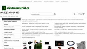 What E-elektromaterial.cz website looked like in 2019 (4 years ago)