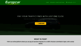 What Europcar-spain-fines.com website looked like in 2019 (4 years ago)