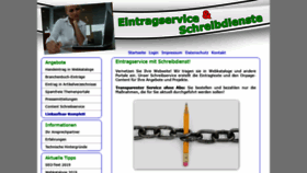 What Eintragservice-schreibdienste.de website looked like in 2019 (4 years ago)