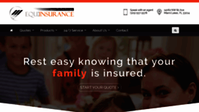 What Equiinsurance.com website looked like in 2019 (4 years ago)