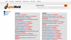 What Elyricsworld.com website looked like in 2019 (4 years ago)