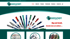 What Easypen.ie website looked like in 2019 (4 years ago)