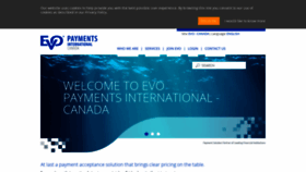 What Evopayments.ca website looked like in 2019 (4 years ago)