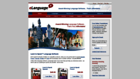 What Elanguages.com website looked like in 2019 (4 years ago)