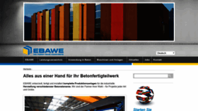 What Ebawe.de website looked like in 2019 (4 years ago)