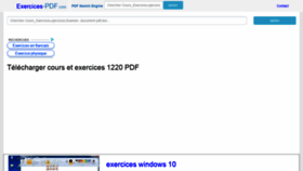 What Exercices-pdf.com website looked like in 2019 (4 years ago)