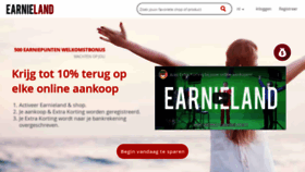 What Earnieland.be website looked like in 2019 (4 years ago)