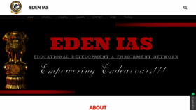 What Edenias.in website looked like in 2019 (4 years ago)