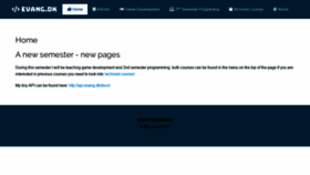 What Evang.dk website looked like in 2019 (4 years ago)