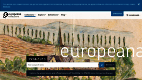 What Europeana1914-1918.eu website looked like in 2019 (4 years ago)