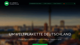 What Eu-umweltplakette.de website looked like in 2019 (4 years ago)