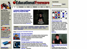 What Educational-freeware.com website looked like in 2019 (4 years ago)