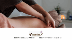 What Essentica.tokyo website looked like in 2019 (5 years ago)
