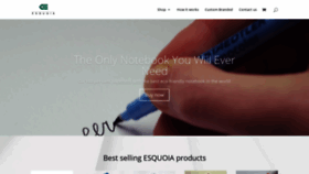 What Esquoia.com website looked like in 2019 (4 years ago)