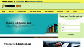 What Educationluck.com website looked like in 2019 (4 years ago)