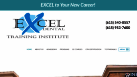 What Exceldentalinstitute.com website looked like in 2019 (5 years ago)