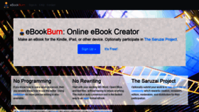 What Ebookburn.com website looked like in 2019 (4 years ago)