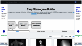 What Easystereogrambuilder.com website looked like in 2019 (4 years ago)