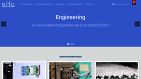 What Elfo.ch website looked like in 2019 (4 years ago)