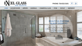 What Excelglass.com website looked like in 2019 (4 years ago)