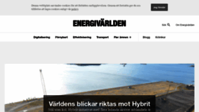What Energivarlden.se website looked like in 2019 (4 years ago)
