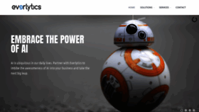 What Everlytics.io website looked like in 2019 (6 years ago)