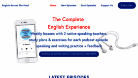 What Englishacrossthepond.com website looked like in 2019 (4 years ago)