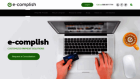 What E-complish.com website looked like in 2019 (4 years ago)
