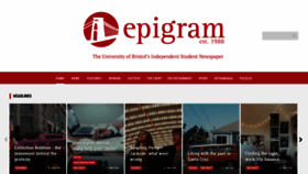 What Epigram.org.uk website looked like in 2019 (4 years ago)