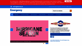 What Emergency.arlingtonva.us website looked like in 2019 (4 years ago)