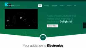 What Electrodiction.com website looked like in 2019 (4 years ago)