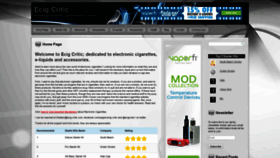 What Ecig-critic.com website looked like in 2019 (4 years ago)