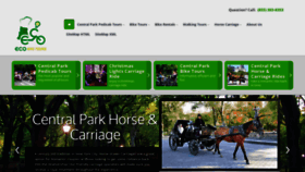 What Ecocentralparktours.com website looked like in 2019 (4 years ago)