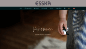 What Esska.nu website looked like in 2019 (4 years ago)