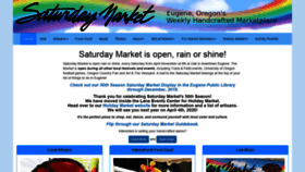 What Eugenesaturdaymarket.org website looked like in 2019 (4 years ago)