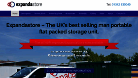 What Expandastore.co.uk website looked like in 2019 (4 years ago)