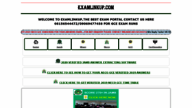 What Examlinkup.com website looked like in 2019 (4 years ago)