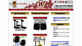What Ergocanada.com website looked like in 2019 (4 years ago)