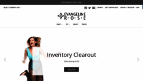 What Evangelineroseswim.com website looked like in 2019 (5 years ago)