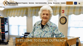 What Elderoutreach.org website looked like in 2019 (4 years ago)