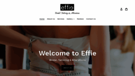 What Effiebridal.com.au website looked like in 2019 (4 years ago)